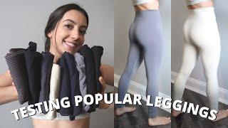 COMPARING POPULAR LEGGING BRANDS: Lululemon, NVGTN, Set Active, Gymshark, and more!