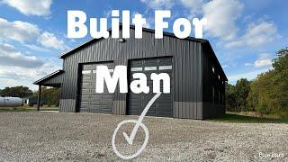 40x64 16’ Pole Barn Shop:  Built for Man ️