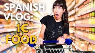 I Ate Nothing But Less Than 1€ Food in Spain for 24 Hours | Intermediate Spanish Listening Practice