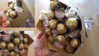 Tulpen Süßigkeiten Strauß basteln Geschenk Idee  - Tulip Candy Bouquet - DIY Ferrero Rocher Bouquet