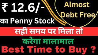 ₹12.6/- का Penny Stock | #debtfree #beststockstobuynow  #smallcapstocks @CSANKURMISHRA # NILAINFRA