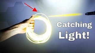 Trapping a Beam of Light In a Loop Of Fiber Optic Cable