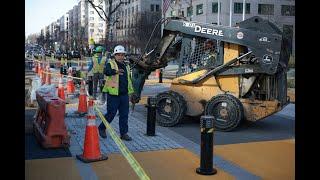 Black Lives Matter plaza mural removed: Raw footage shows dismantling amid Trump DEI policies