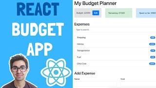 React Budget App Tutorial | Learn how to use the Context API