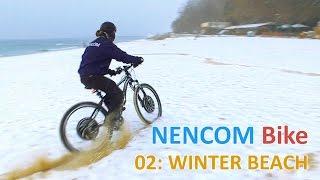 Electric bicycle in the winter