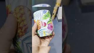 High speed 6 colors Stainless steel  Tumbler Helix UV 360 rotary printer