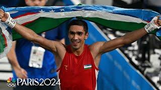 Uzbek boxer Abdumalik Khalokov wins men's featherweight gold at ParisOlympics | NBC Sports