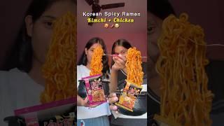 Spicy Korean Ramen With Bestfriend️ #cooking #cookwithme #koreanfood #ramen #shortsviral #shorts