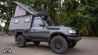 Custom 4x4 Overland Camper - Their Toyota Land Cruiser Off Grid Tiny House