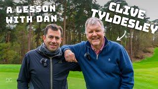 Clive Tyldesley has a lesson and then plays on the course with Dan | A Lesson with Dan | Episode 6