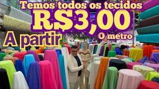 ACHEI NO BRÁS A PARTIR R$3,00  TECIDO COM MELHOR PREÇO DO BRÁS TEMOS TODOS OS TIPOS E CORES