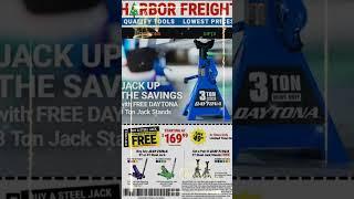 Free Daytona Jack Stands With Daytona Jack Purchase at Harbor Freight