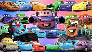 Looking For Disney Pixar Cars Lightning Mcqueen, Tokyo Mater, Shanon, Snot Rod, Michael Schumacher