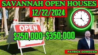 Savannah Open Houses 12/22/24 $250,000-$350,000 #savannahrealestate #realestate