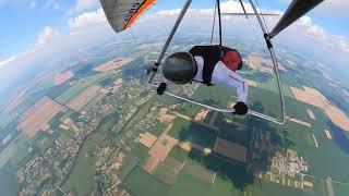 Под облаками над полями! Under the clouds above the fields!