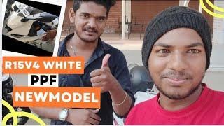 r15v4 white colour tamil | Tamil Vlog | R15 V4 White | Yamaha | PPF | RMSF