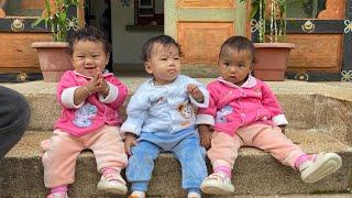 Rare and precious triplets visited the monthly clinic today. Soon, they will turn one year old.