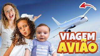 VIAGEM DE AVIÃO NAS FÉRIAS - FAMÍLIA BELLA E LUCCA SHOW