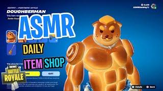 ASMR Fortnite NEW Doughberman Skin! Daily Item Shop  Relaxing Whispering 