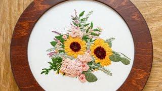 Easy Way to Close and Frame Embroidery Work #embroiderytutorial