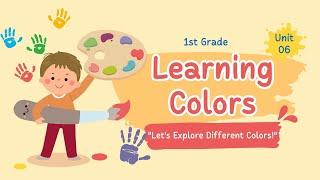 Learning Colors Presentation Colorful Cute and Cartoon Style | Colors Video For Toddlers Preschool