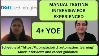 Manual Testing Interview Questions and Answers| Manual Testing Mock Interview for Experienced