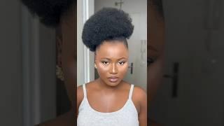 Slick side bun #4chair #hairstyle #haircare #hairstyling #haircare #naturalhair #shortsviral