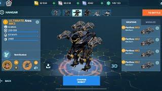 Ultimate Ares Porthos War Robots Gameplay