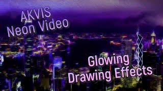 Neon Night City: Video Effects with AKVIS Neon Video