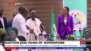 Election 2024: Asiedu Nketia files presidential nomination on behalf of John Mahama