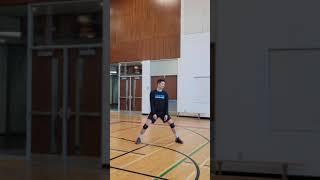 Volleyball Athlete Vs Coach In A Defensive Drill 