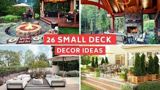 Small Deck Ideas With Outdoor Furniture & Decoration || BEST COLLECTION