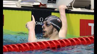 Hunter Armstrong Moves Into Top 10 in World Rankings in Men's 100M Backstroke