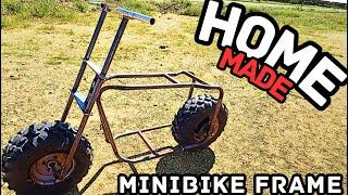 Homemade Mini bike frame build from scratch.Building my First homemade mini bike