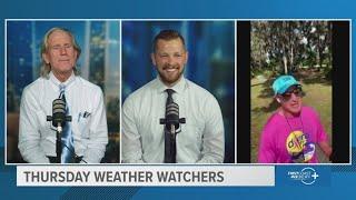 Meteorologist Mike Prangley crashes Thursday Weather Watchers show with Tim and Ross