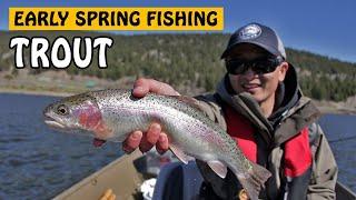 EARLY SPRING FEEDING FRENZY - FLOAT FISHING FOR RAINBOW TROUT WITH PAUTZKE BAIT | Fishing with Rod