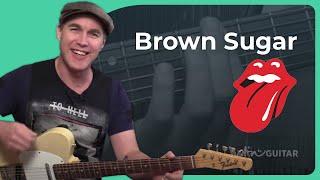 Brown Sugar by The Rolling Stones | Easy Guitar Lesson in Open G