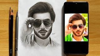 Imran Abbas Drawing from Ehram e Junu Step by Step Outline Tutorial | How to Draw Boy