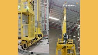 Aisle-Changing Stacker Crane - Highly Flexible and Scalable Dense Storage Solution - BlueSword