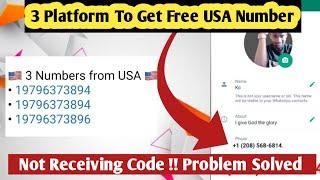 3 App to get free USA phone number for Whatsapp online verification 2024 /Get Free USA phone number