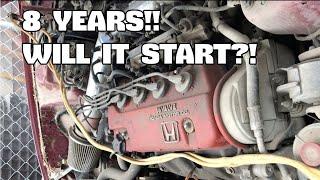 Honda Sat For 8 Years! SAME GAS AND OIL! Will It Start!?