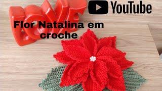 Flor Natalina em croche