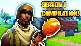 FORTNITE SEASON 1 BEST MOMENTS COMPILATION! | Fortnite Battle Royale