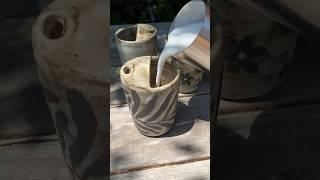 Make a to-go pottery cup with me  #ceramics #pottery #ceramic