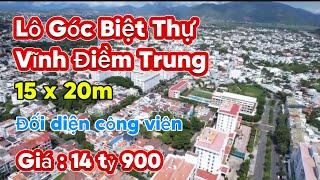 Lô góc biệt thự khu đô thị Vĩnh điềm trung Nha Trang . Diện tích : 15 x 20 m