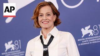 Sigourney Weaver tears up discussing Kamala Harris at Venice Film Festival