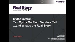 Webinar - 10 Myths Martech Vendors Tell (and what's the Real Story?)