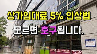 상가임대료 인상 5% 규정 확실히 이해하기