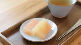 agar jelly with apple (sweet apple jello)