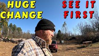 IT CHANGED SO FAST tiny house homesteading offgrid cabin build DIY HOW TO sawmill tractor tiny cabin